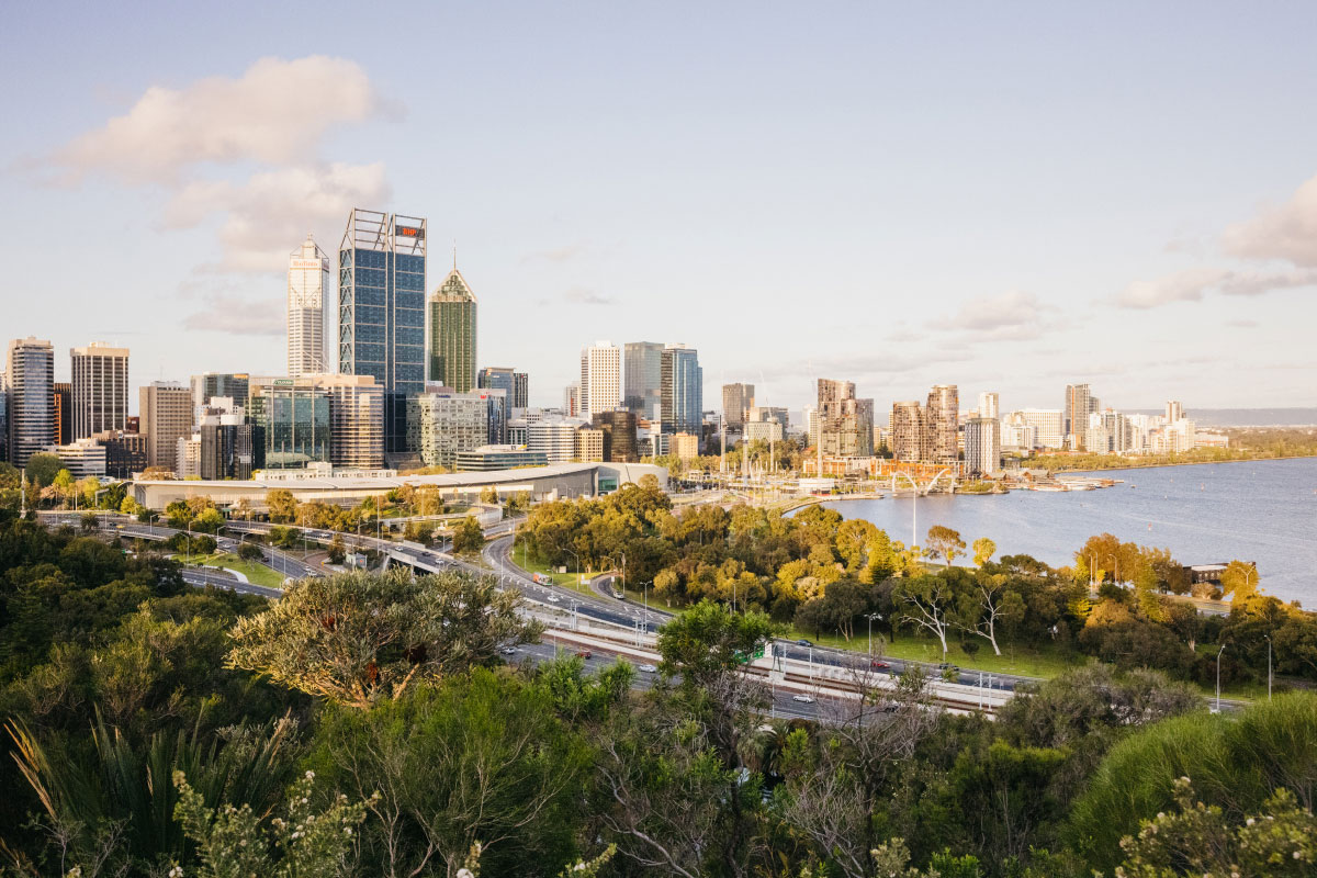 City skyline view, Kings Park