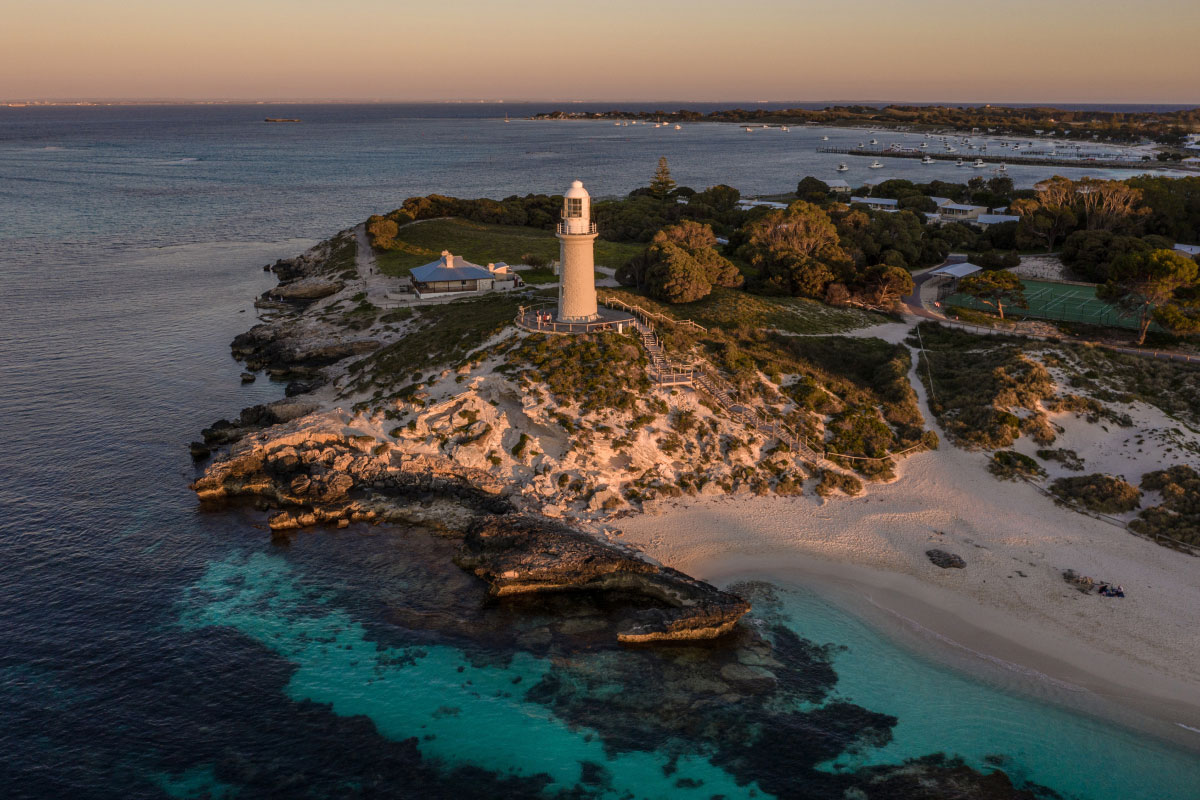Pinky Beach and Bathurst Lighthouse, Rottnest Island